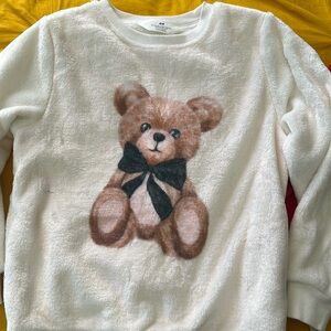 H&M teddy sweater and fleece sweatshirts